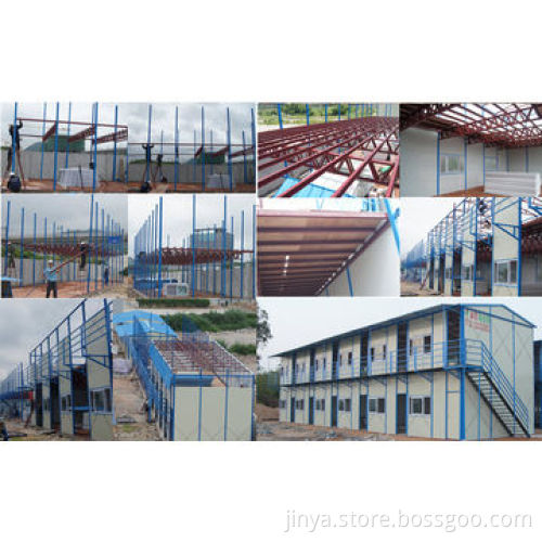 Prefabricated house with light steel structure & customized designs are accepted